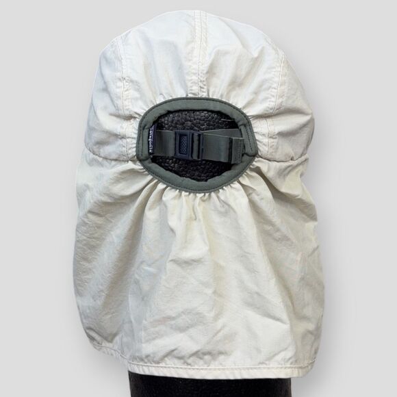 Vtg Patagonia Legionnaires Hat Made in USA Long Bill Strapback 90s w/ Neck Cover - Picture 3 of 9